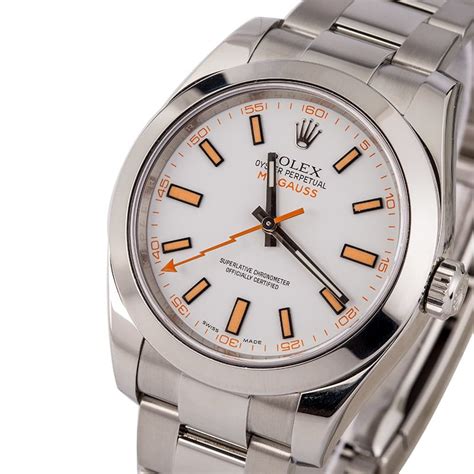 rolex milgauss gv replica|rolex milgauss 116400 white dial.